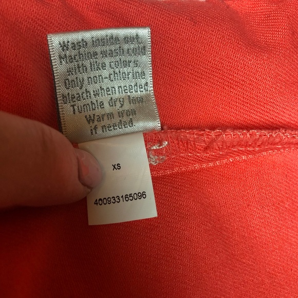 LC Lauren Conrad XS Jean Jacket Coral Color Crop - Picture 8 of 8